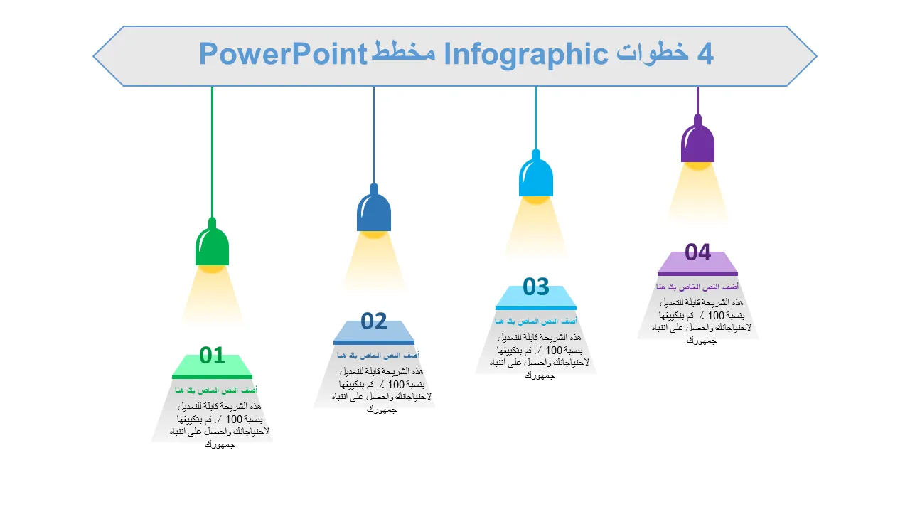 4 خطوات رسم بياني باور بوينت