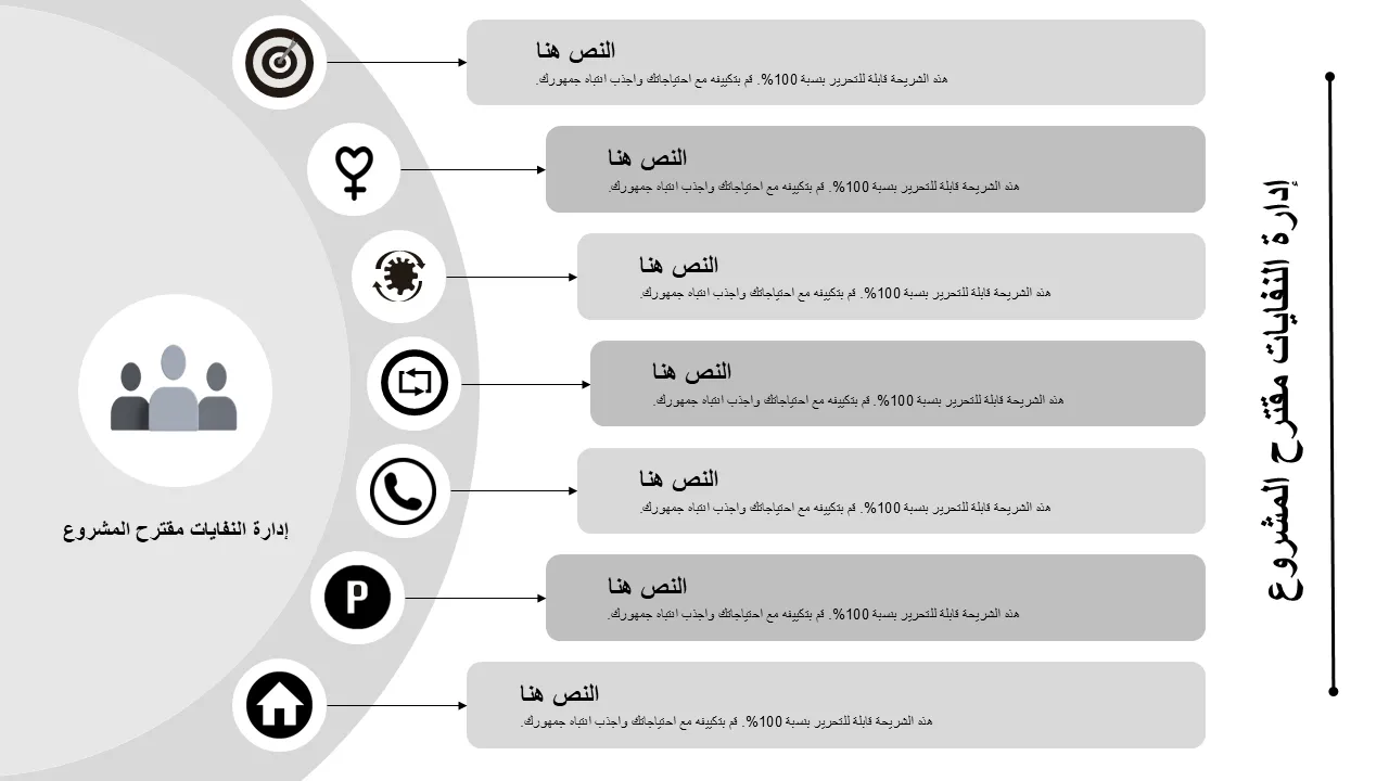 قالب عرض بوربوينت لمشروع إدارة النفايات